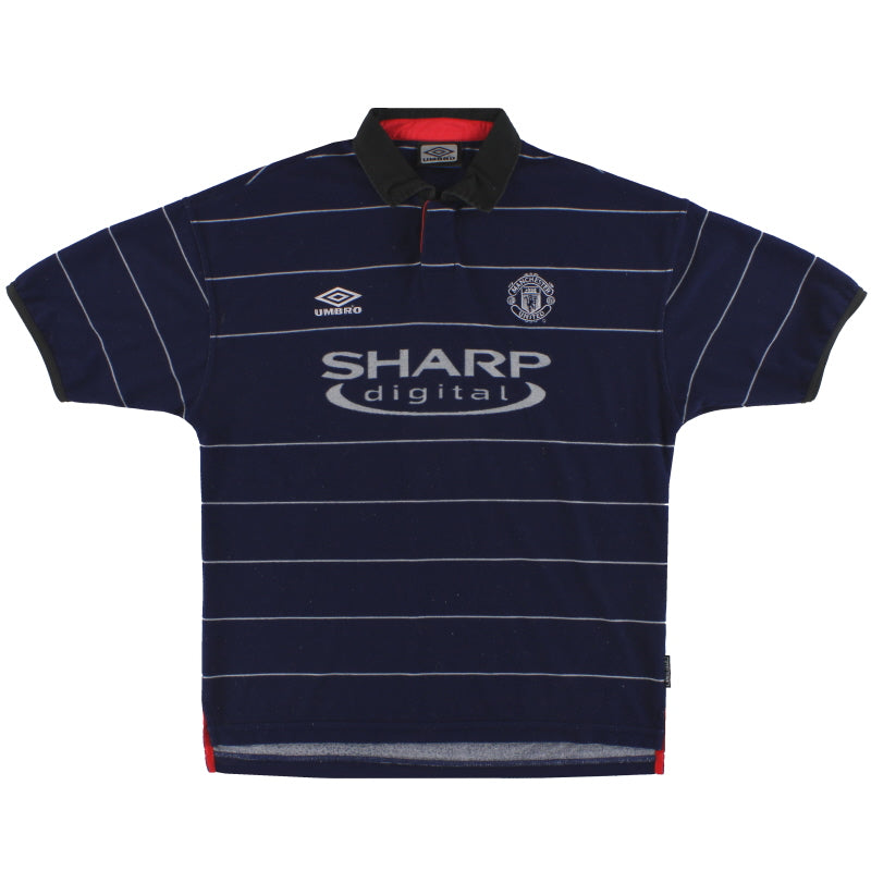 1999-00 Manchester United Umbro Camiseta Visitante M