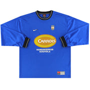 1999-00 MyPa Nike Camiseta de jugador (diseño de visitante) #14 Manga Larga Talla L