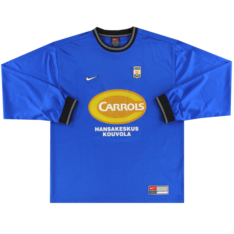 1999-00 MyPa Nike Camiseta de jugador (diseño de visitante) #14 Manga Larga Talla L