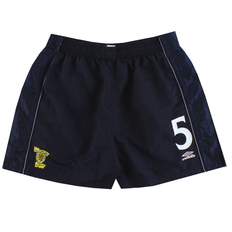 1999-00 Escocia Umbro Pantalones Cortos Visitante #5 *Impecables* XL