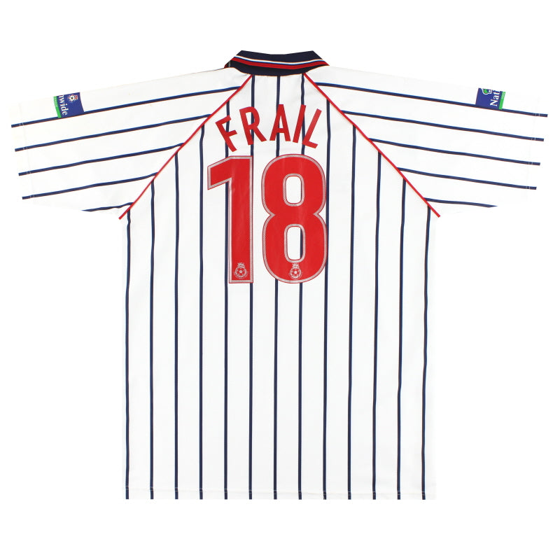 1999-00 Camiseta de local de partido emitida por el Tranmere Rovers para Patrick Frail #18 XL