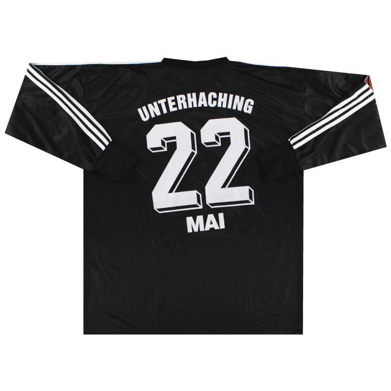 Camiseta de portero Adidas de partido 1999-00 Unterhaching, usada por Mai #22 XXL