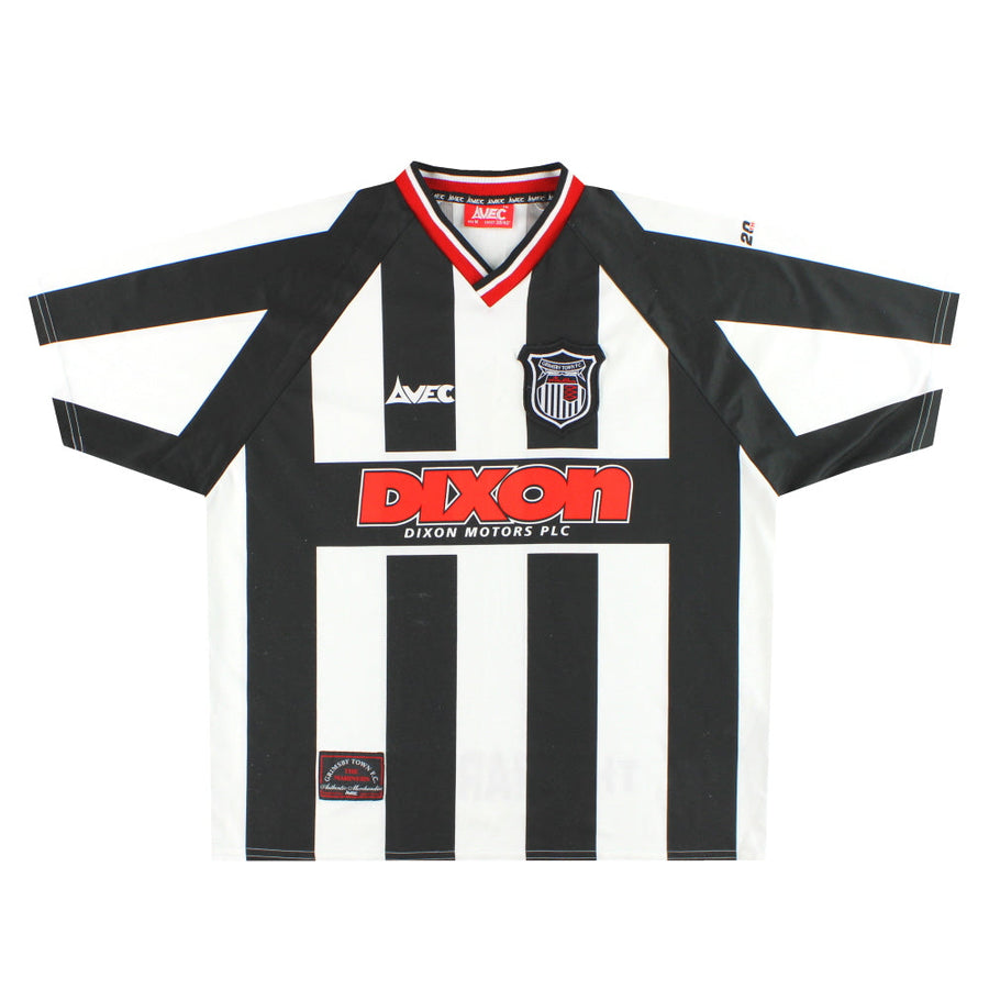 1999-00 Camiseta local del Grimsby Avec Talla M