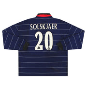 Camiseta de visitante Umbro del Manchester United 1999-00 Solskjaer #20 M/L XXL