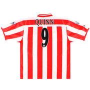 Camiseta Asics del Sunderland 1999-00 Local Quinn #9 *Impecable* XXL