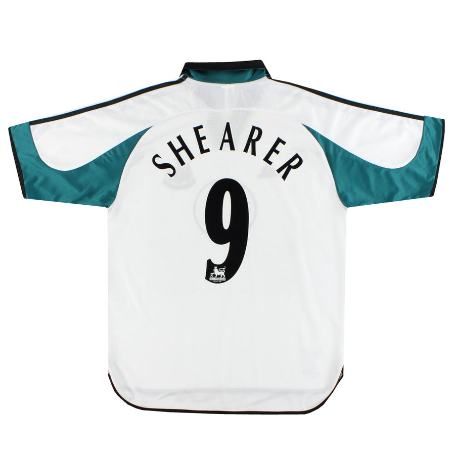 Camiseta de visitante del Newcastle adidas 1999-00 Shearer #9 *Como nueva* L
