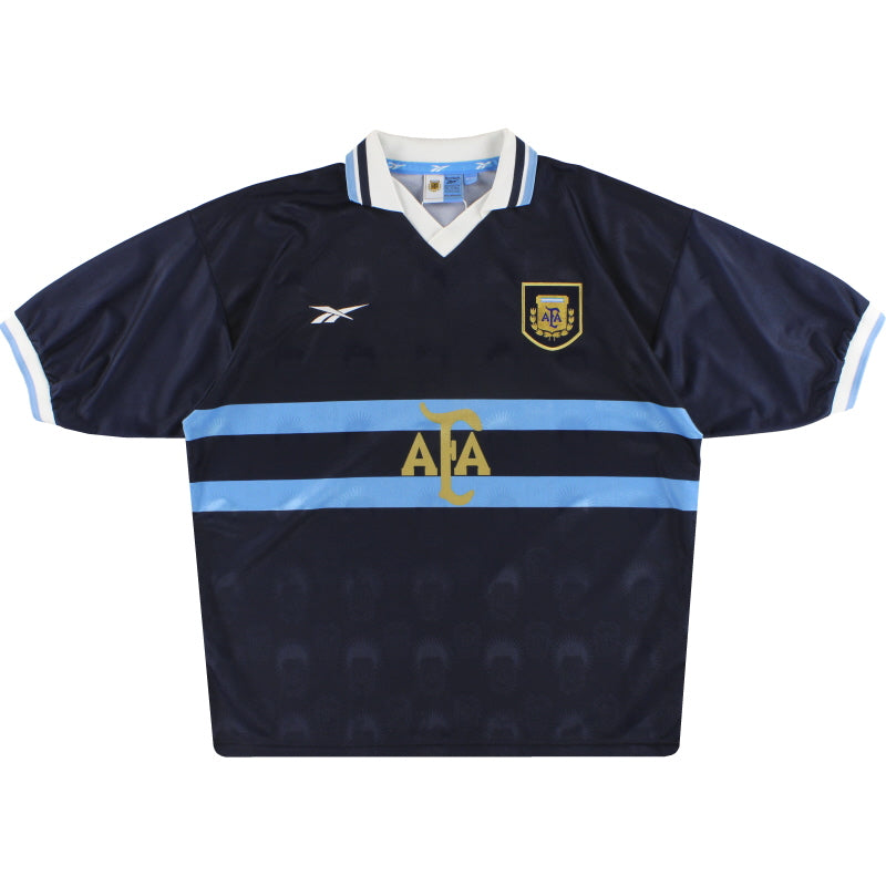 1999-01 Argentina Reebok Camiseta Visitante *Excelente Estado* L