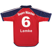 1999-01 Bayern de Múnich camiseta local adidas Lemke #6 T
