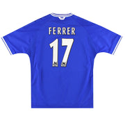 1999-01 Chelsea Umbro Camiseta Local Ferrer #17 G