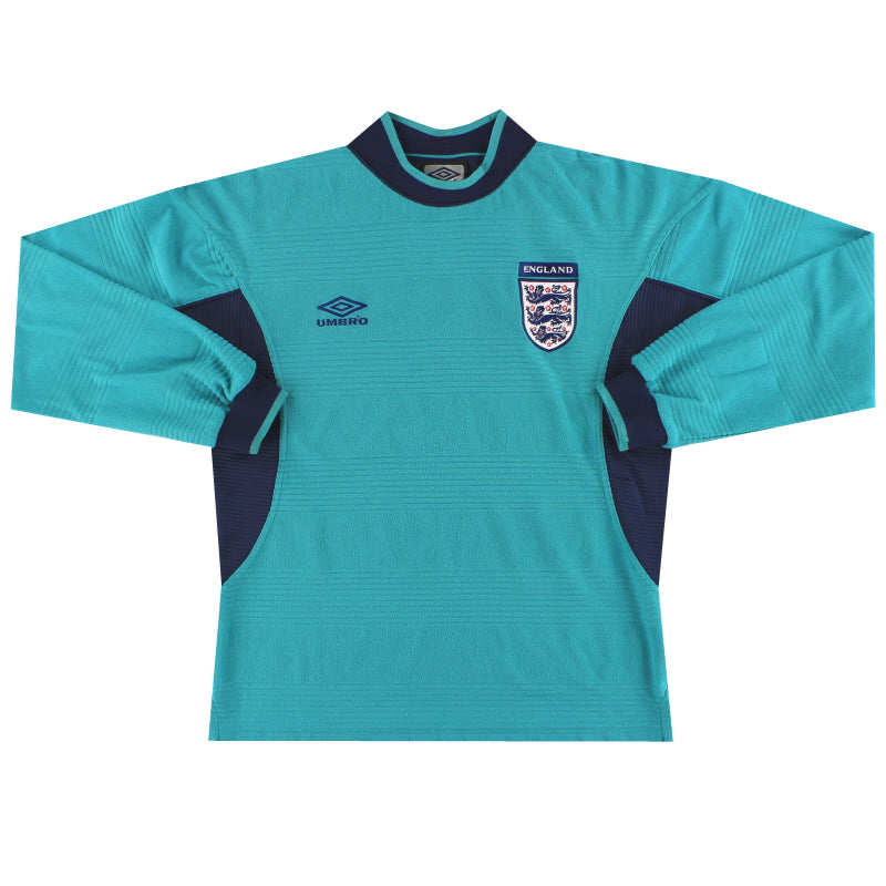 1999-01 Inglaterra Umbro Camiseta Portero Y