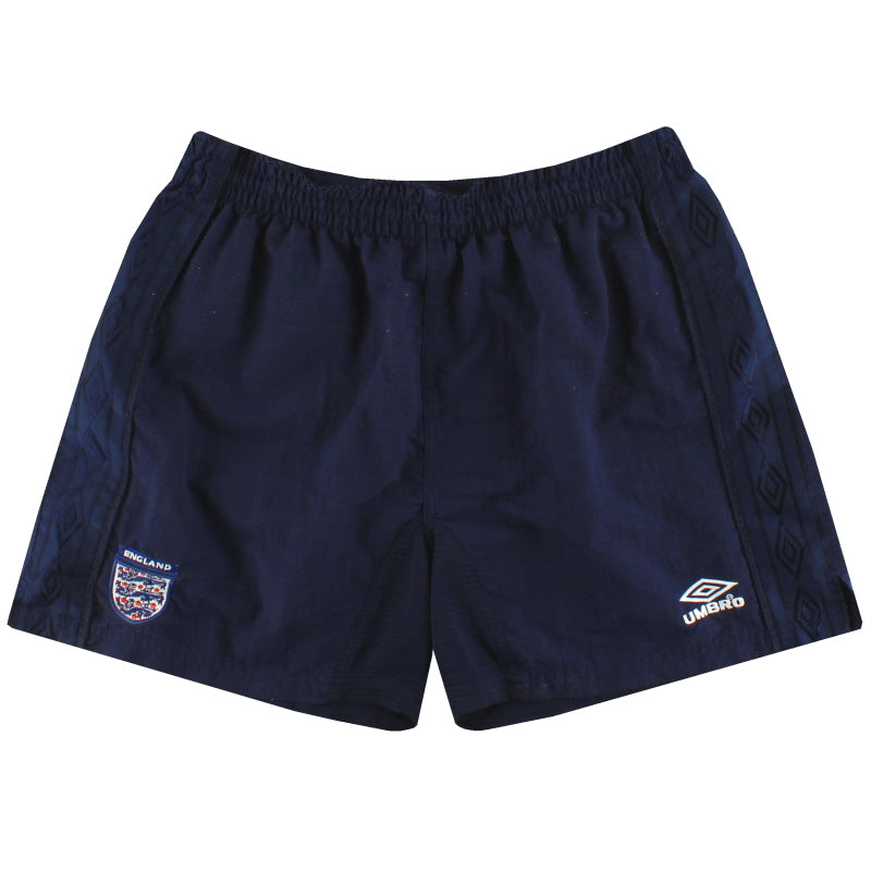1999-01 Inglaterra Umbro Pantalones Cortos Locales Y