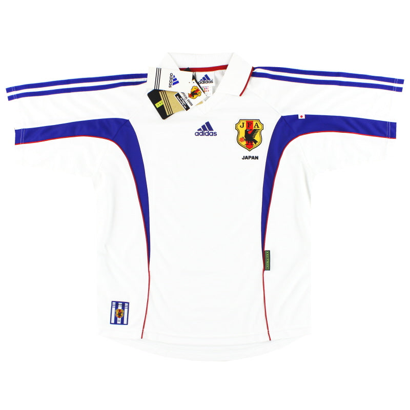 1999-01 Japón camiseta adidas de visitante para jugador *con etiquetas* L