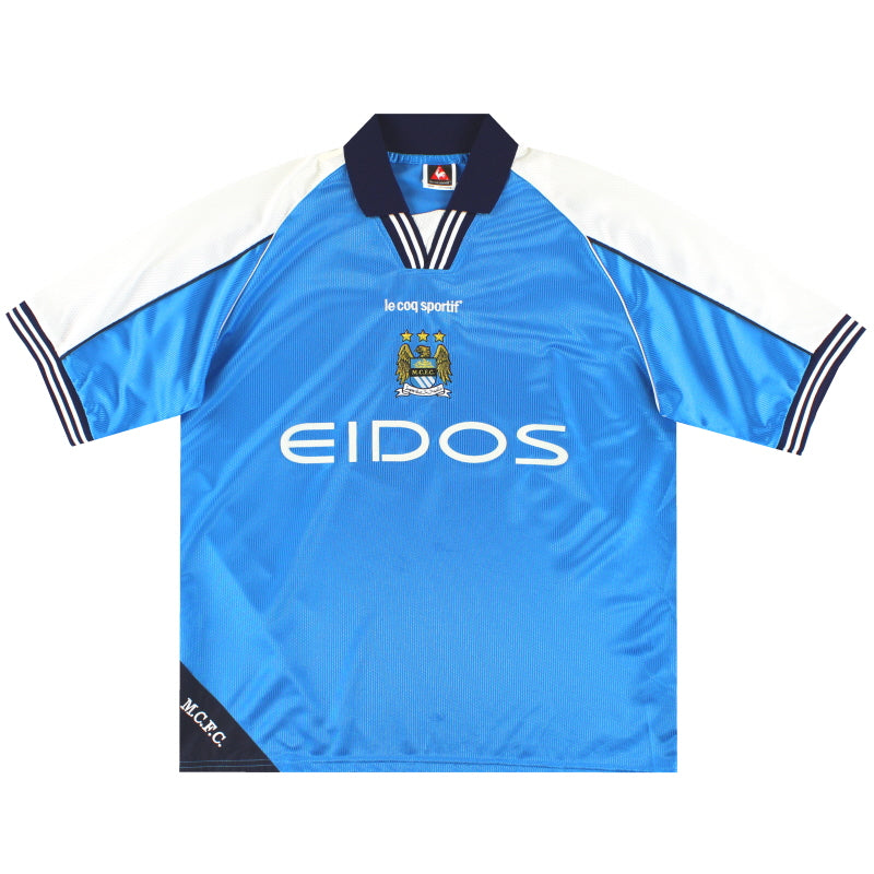 1999-01 Manchester City Le Coq Sportif Camiseta Local L