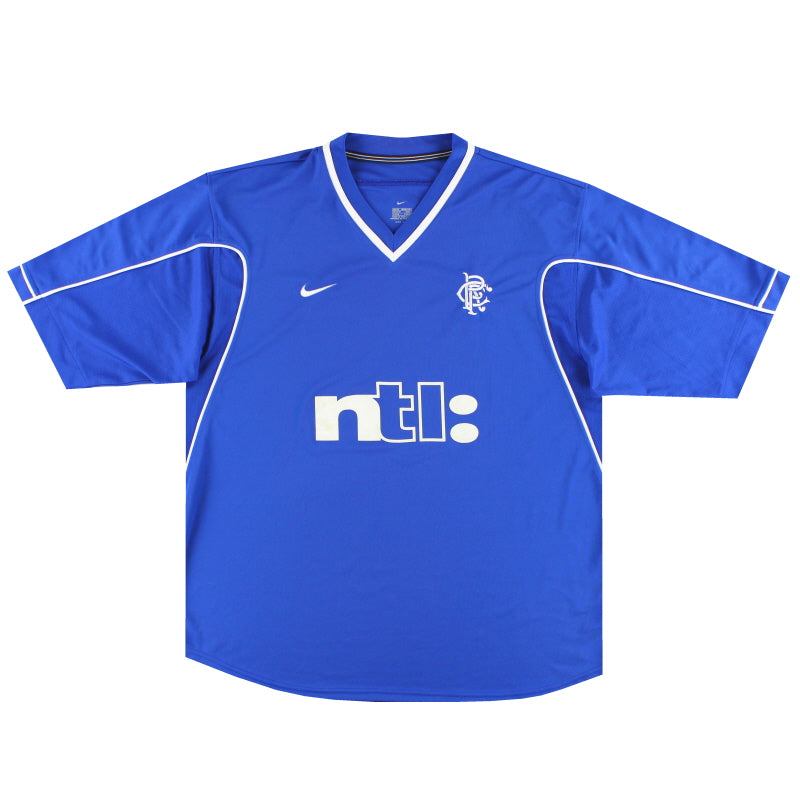 1999-01 Rangers Nike Camiseta de local de jugador XL
