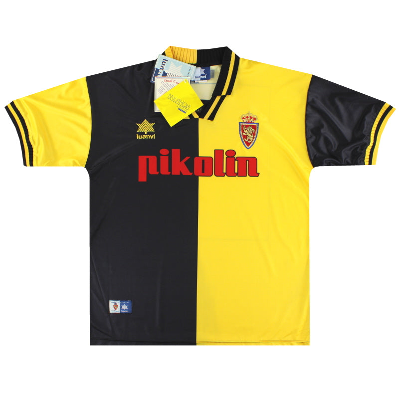 1999-01 Real Zaragoza Luanvi Camiseta Visitante *con etiquetas* XL