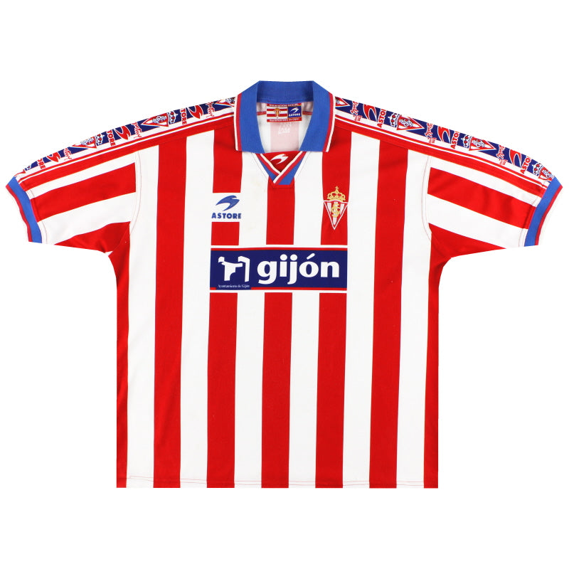 Camiseta del Sporting de Gijón (Local) Talla XL 1999-01
