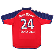 1999-01 Bayern Munich camiseta local adidas Santa Cruz #24 XL
