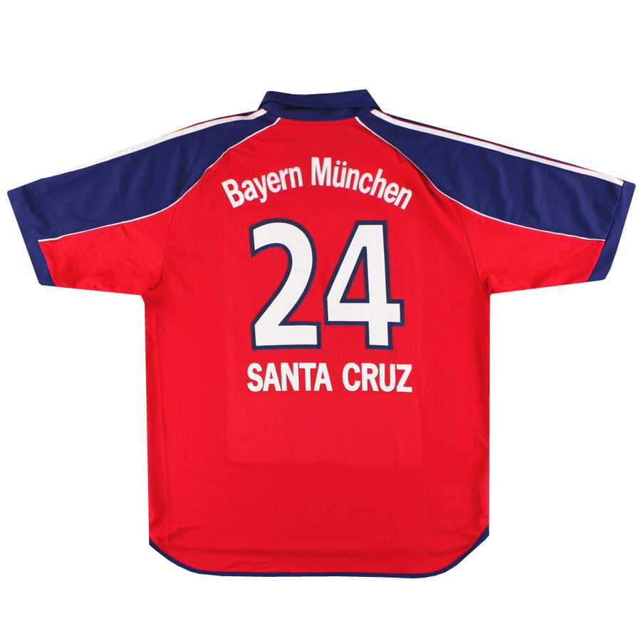 1999-01 Bayern Munich camiseta local adidas Santa Cruz #24 XL