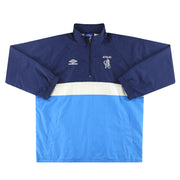 1999-01 Chelsea Umbro Sudadera con capucha y cremallera 1/4 XL