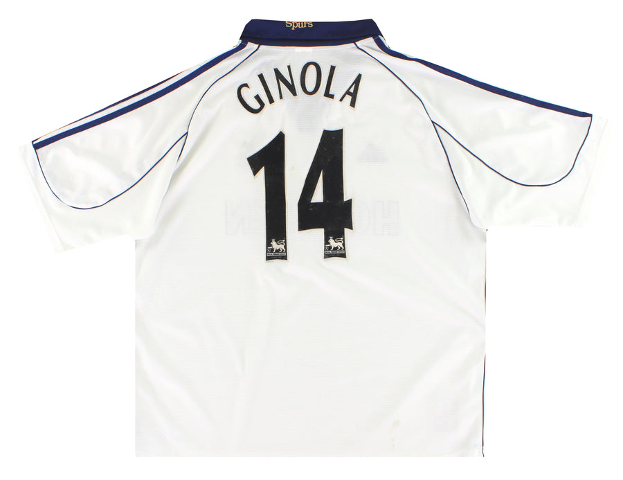 1999-01 Tottenham adidas Home Shirt Ginola #14 XL