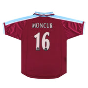 1999-01 West Ham Fila Home Shirt Moncur #16 XL - Classic Football Kit