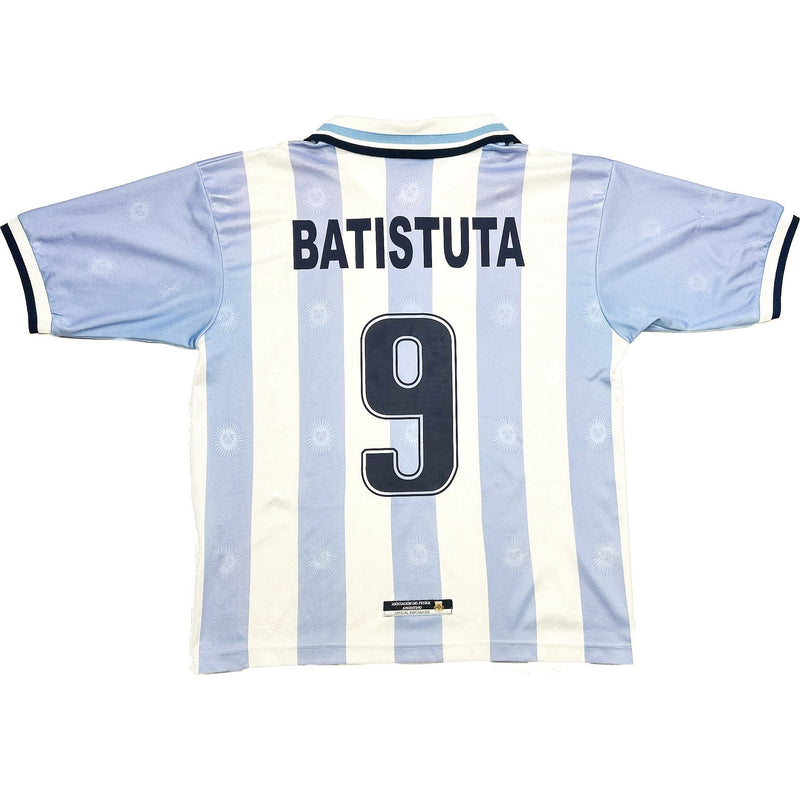 1999/00 Argentina Batistuta #9 Home Shirt (M) Reebok