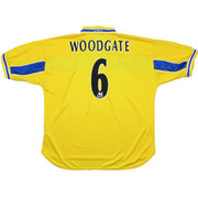 Camiseta de la tercera equipación del Leeds United 1999/00 de Woodgate #6 (XXL) Puma