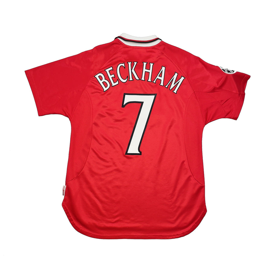 Camiseta de casa 1999/00 Manchester United Beckham #7 'C/L Winners' (L) Umbro