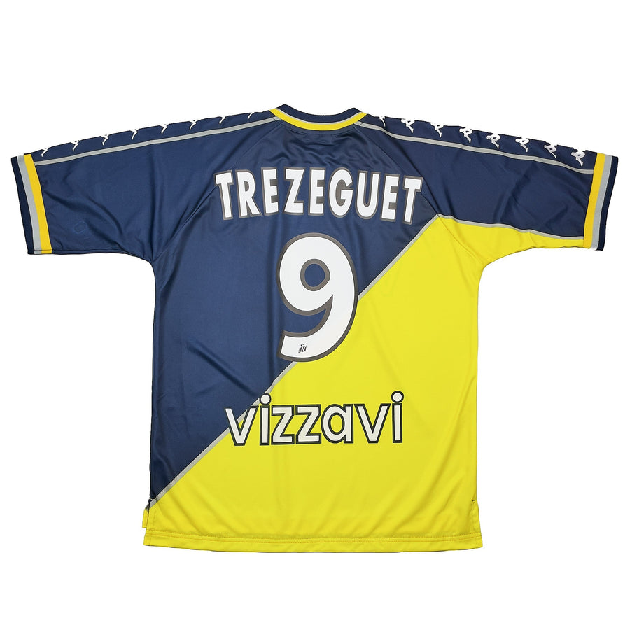 Camiseta de visitante del Mónaco 1999/00 Trezeguet #9 (L) Kappa