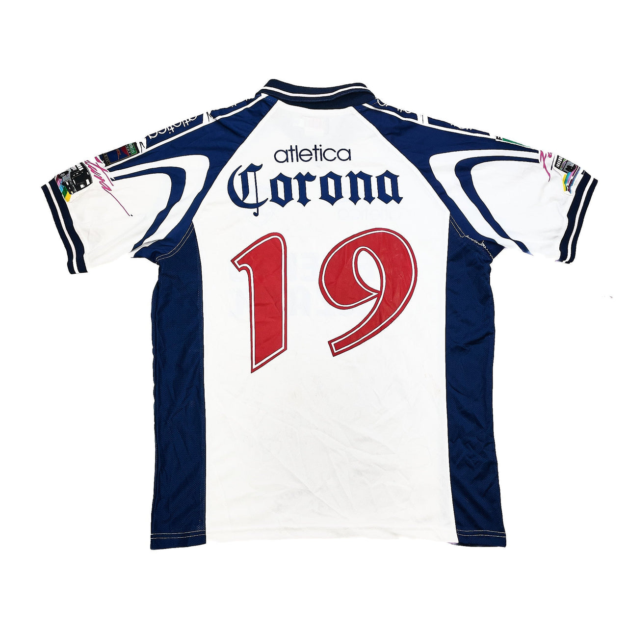 1999/00 PACHUCA #19 *SQUAD SIGNED* AWAY SHIRT (XL) ATLETICA