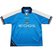 1999/01 Manchester City Goater #10 camiseta local (L) Le Coq