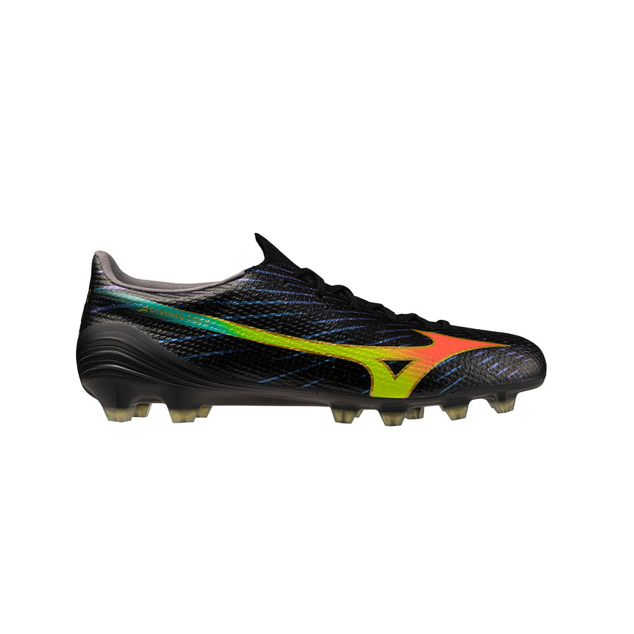 Botas de fútbol Mizuno Alpha III Elite FG/AG - Negro/Naranja Lava/Onagra