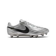 Botas de Fútbol Nike Tiempo Ligera Pro FG - Plata Metalizado/Negro