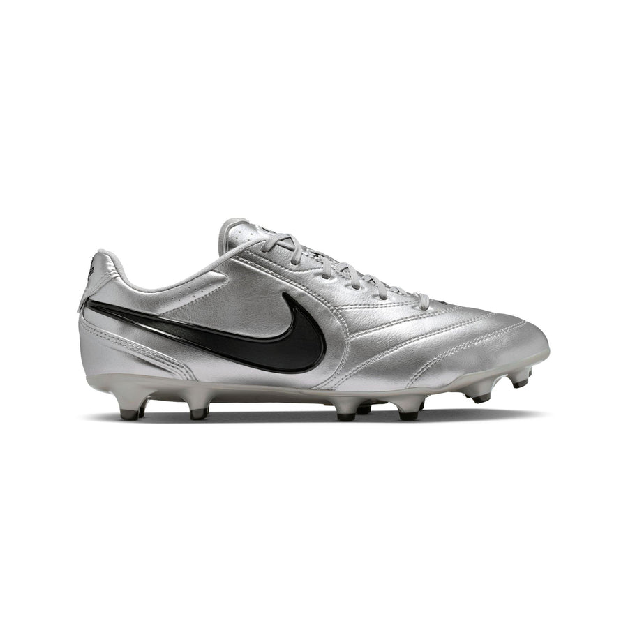 Botas de Fútbol Nike Tiempo Ligera Pro FG - Plata Metalizado/Negro