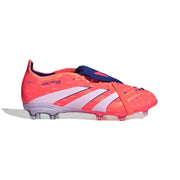 Botas de fútbol adidas Predator 25 Elite Fold-Over Tongue FG/AG Júnior - Coral Fuerte/Blanco/Naranja Equipo