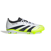 Botas de fútbol adidas Predator 25 League FG/MG Jnr - Blanco Ftwr/Negro Core/Limón Lucent