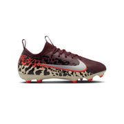 Botas de fútbol Nike Nike United Mercurial Zoom Vapor 16 Academy FG Jnr - Vino tinto/Plata metálico