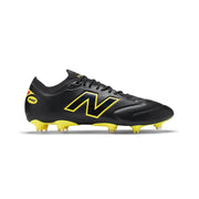 Botas de fútbol New Balance 442 V3 Elite Knit FG - Negro/Amarillo Punch/Rojo Fuego