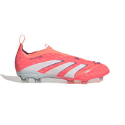 Botas de fútbol adidas Predator 25 Elite sin cordones FG/AG Jnr - Coral Señal/Blanco Ftwr/Naranja Haz