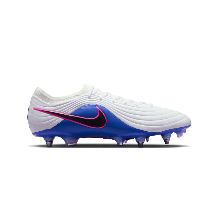 Botas de fútbol Nike Tiempo Maestro Low Elite SG - Blanco/Negro/Azul Carrera/Rosa Explosivo