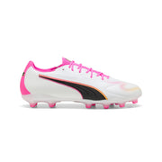 Botas de fútbol Puma King 20 Match FG/AG - Puma White/Poison Pink/Bright Aqua