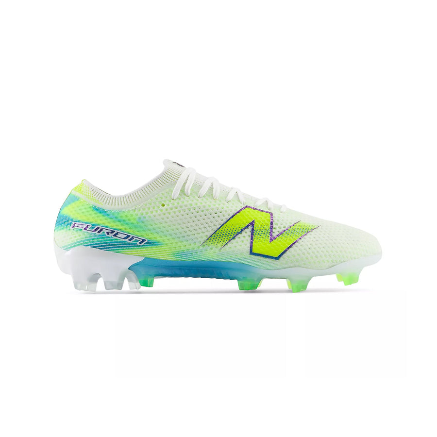 Botas de fútbol New Balance Furon V8 Elite FG - Blanco/Verde Alcalino