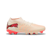 Botas de fútbol Puma Future 9 Match FG/AG - Almendra Azucarada/Blanco Puma/Rojo Ultra/Negro Puma
