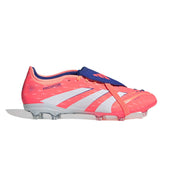 Botas de fútbol adidas Predator 25 Pro con lengüeta plegable FG/AG - Coral Signal/Blanco Ftwr/Naranja Beam