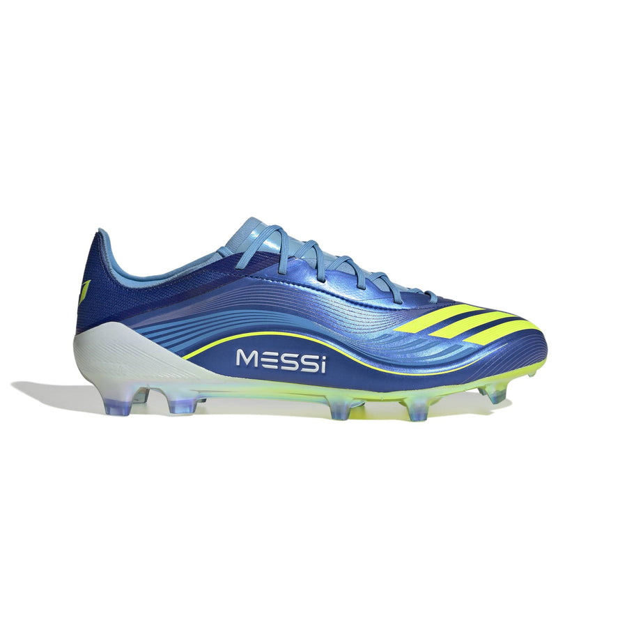 Botas de fútbol adidas F50 Elite Messi FG/AG - Azul Royal/Amarillo Solar/Ráfaga Azul Semi