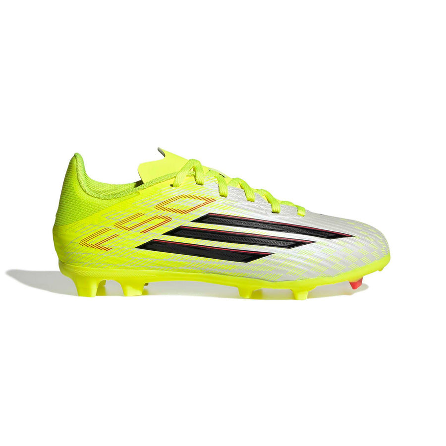 Botas de fútbol adidas F50 League FG/MG Jnr - Amarillo Solar/Negro/Rojo Lúcido