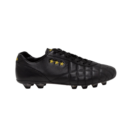 Pantofola d'Oro Del Duca FG/AG (Made in Italy) Football Boots - Black/Gold