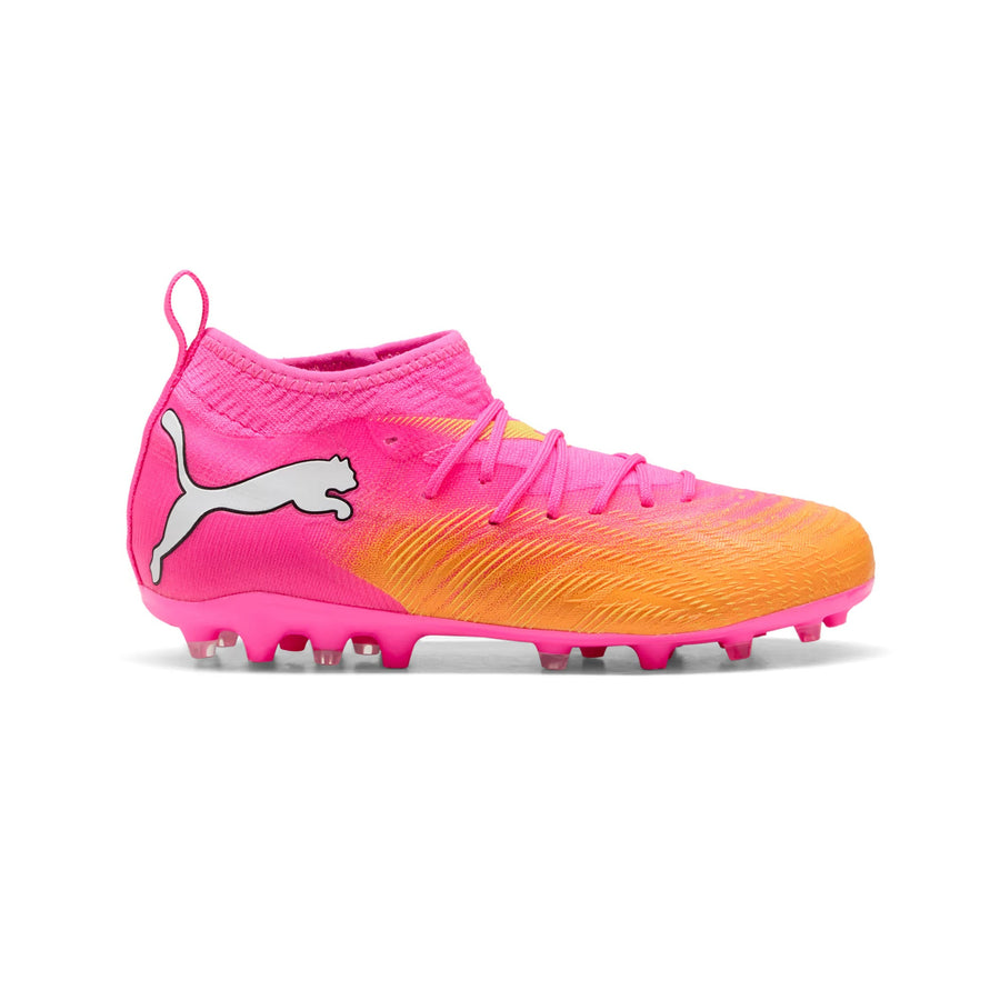 Botas de fútbol Puma Future 9 Match MG Jnr - Rosa Veneno/Rayo Solar/Aqua Brillante