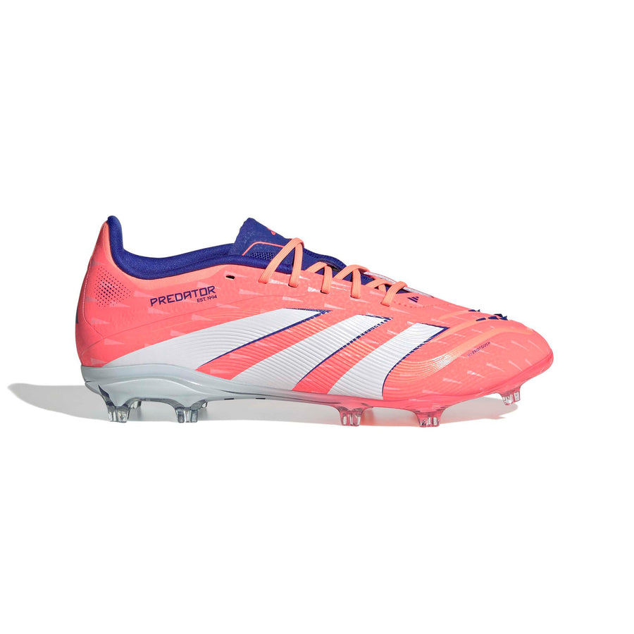 Botas de fútbol adidas Predator 25 Elite FG/AG Jnr - Coral Signal/Ftwr Blanco/Naranja Beam