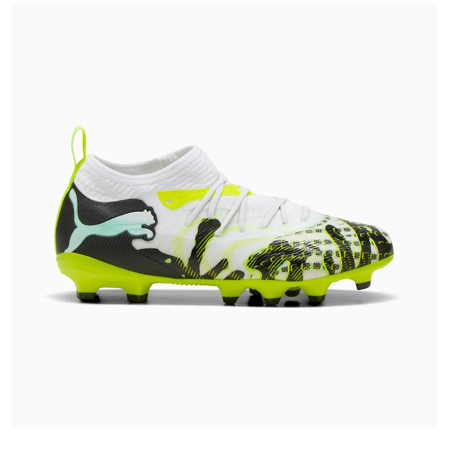 Botas de fútbol Puma Future 9 Match Creativity FG/AG Jnr - Menta Jalea/Lima Lujo/Puma Blanco/Puma Negro